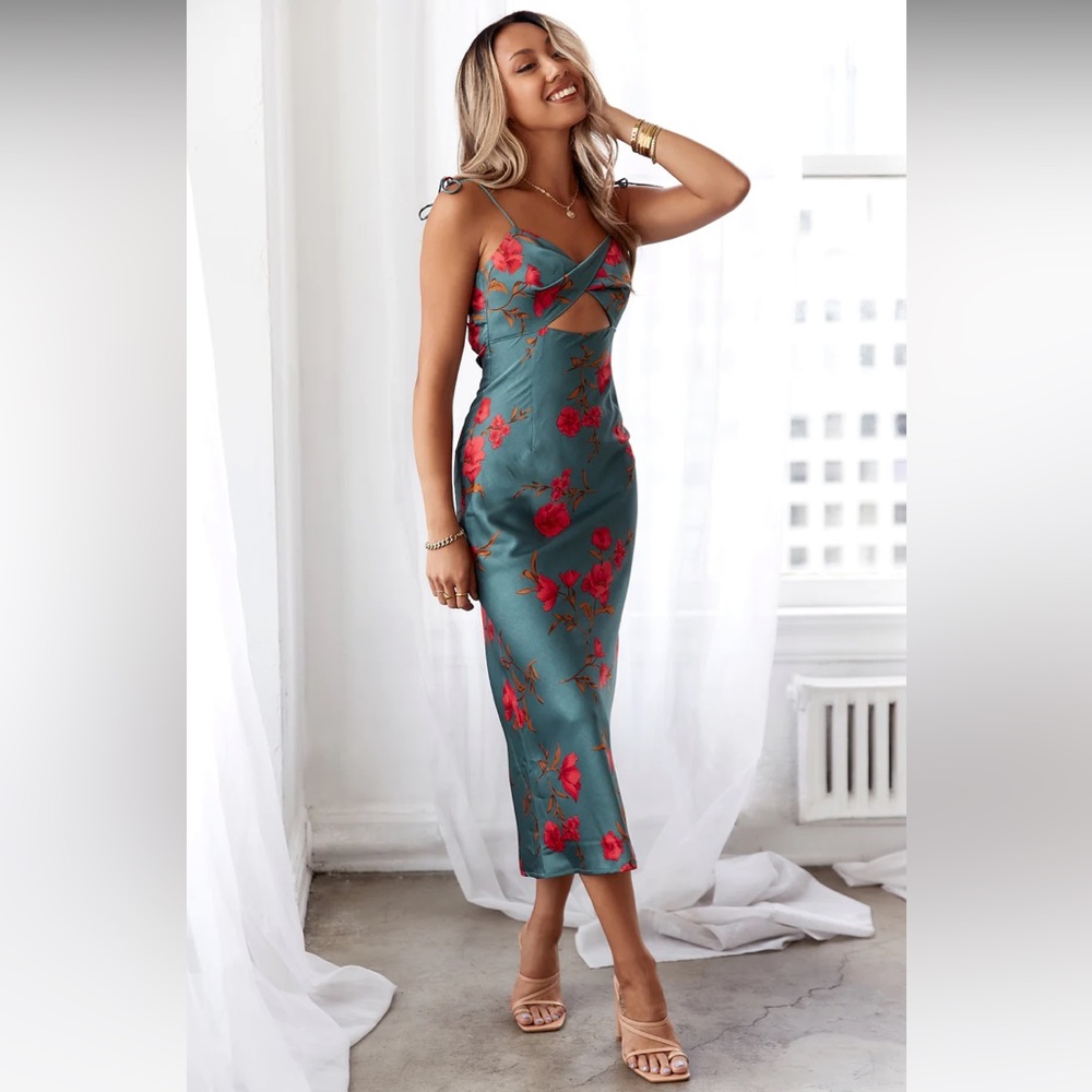 Hello Molly Fool Me Once Midi Dress